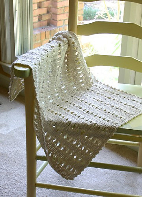Organic Lace Baby Blanket