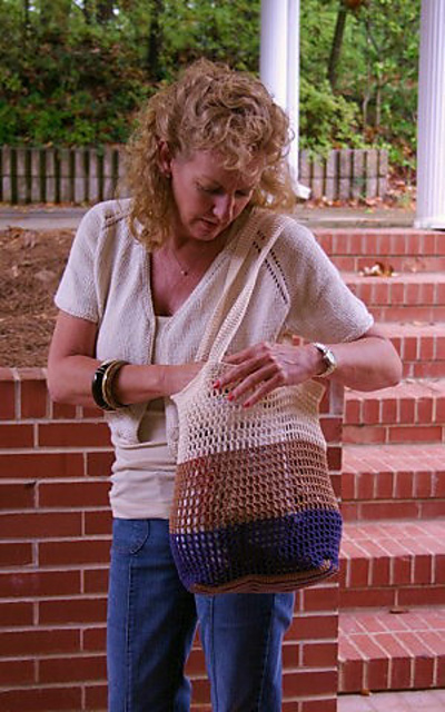 California Crochet Market Bag