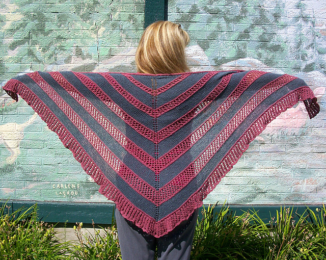 Denim Blues Shawl