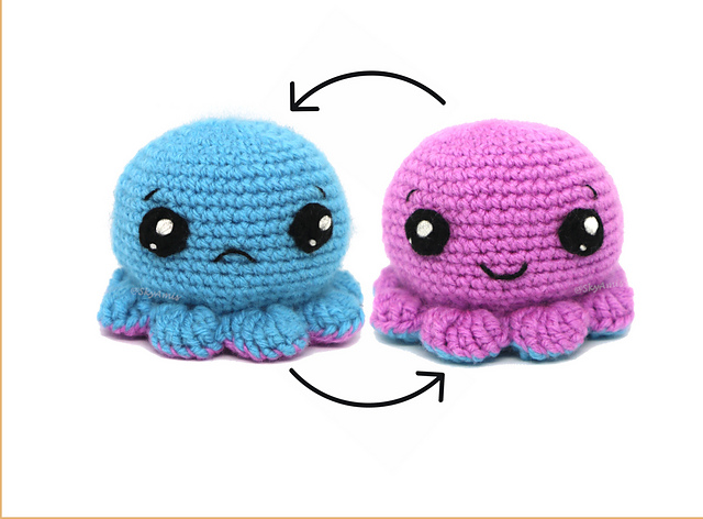 Flipopus The Reversible octopus 2-in-1!
