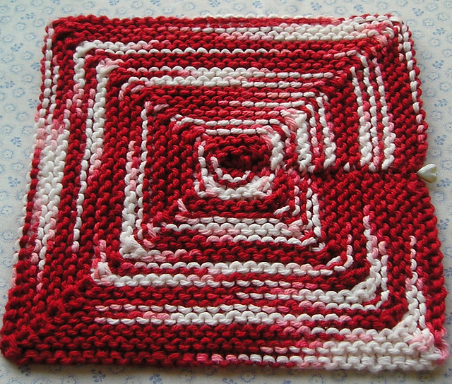 Peppermint KNIT Granny Square (large)