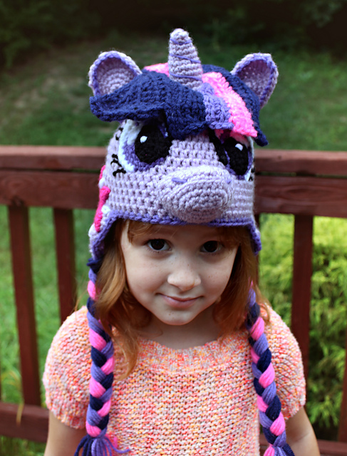 Twilight Sparkle Crochet Hat