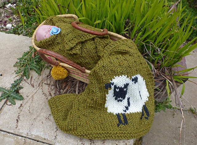Shropshire Sheep Baby Blanket