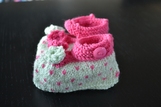 Roses and Violets Booties
