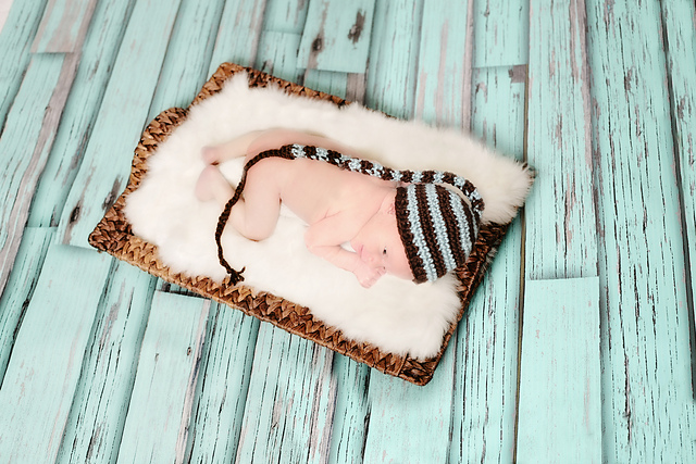 Striped Sleeping Cap