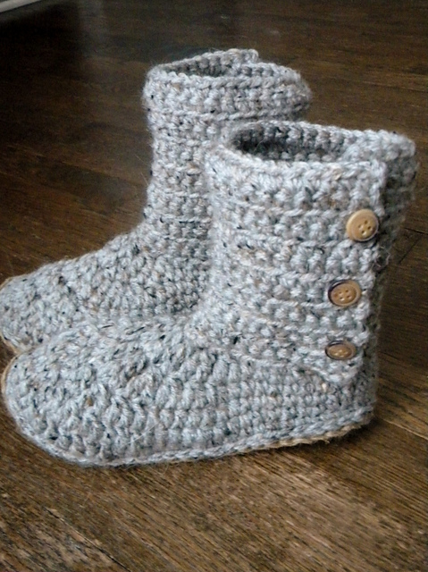 Ribbed Boot Slippers