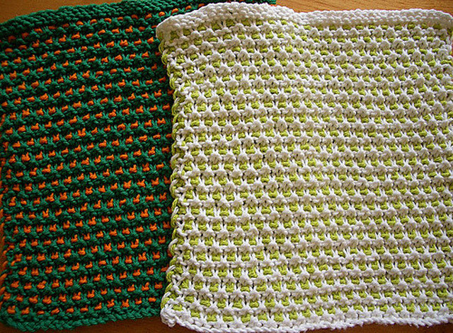 Garter Slip Stitch Dishcloth