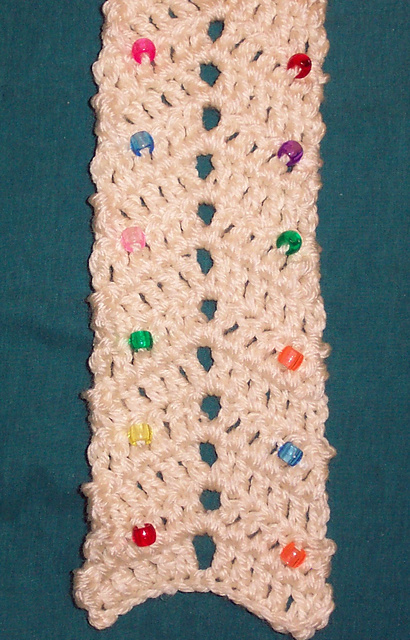 Beads & Ripple Skinny Scarf