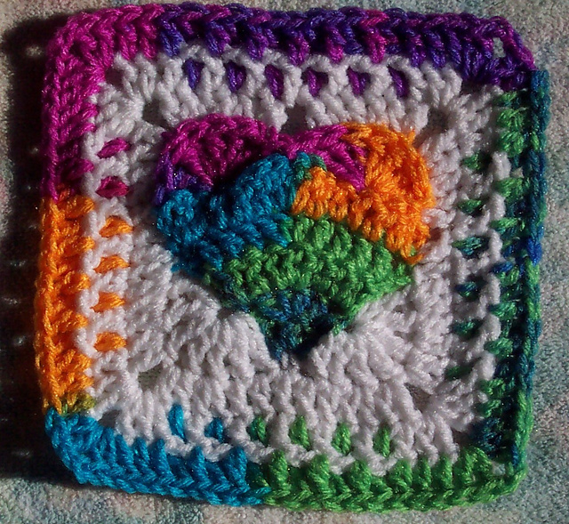Heart of a Hippie 7" x 7"