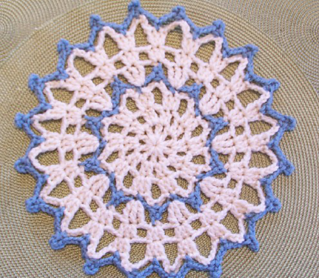 Tranquil Lace Yarn Doily