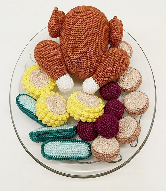 Crochet roasted chicken