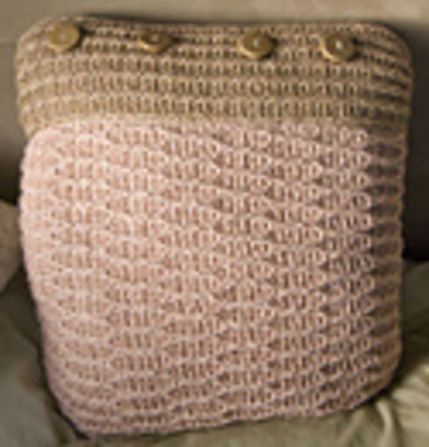 Crochet Cabled Pillow