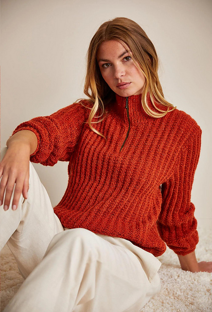 Pull col camionneur zippé Lisa - M6577