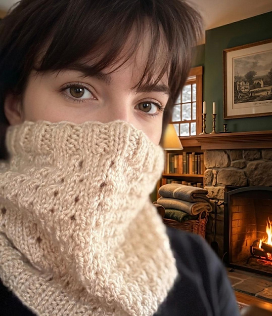 Elegant Eyelet Cowl