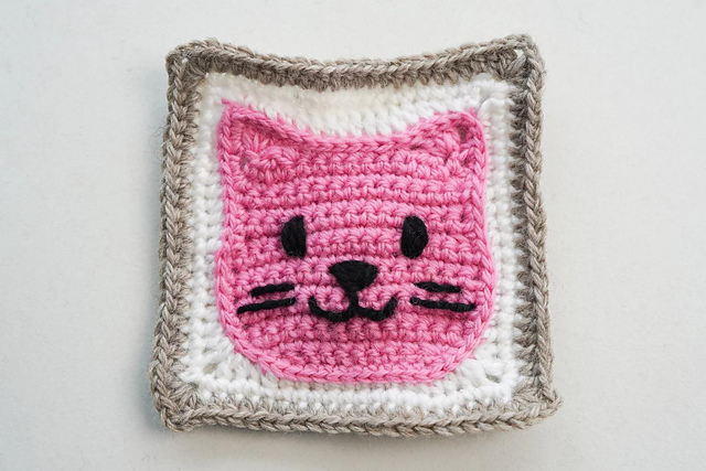 Cat Granny Square