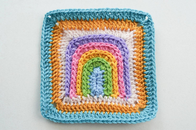 Rainbow Granny Square
