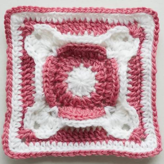 Petal Cross Granny Square