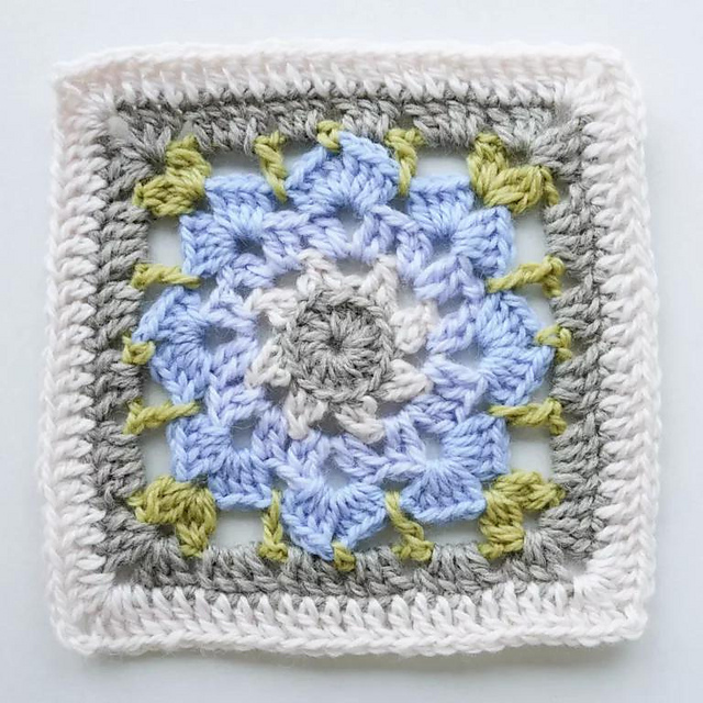 Flower Medallion Granny Square