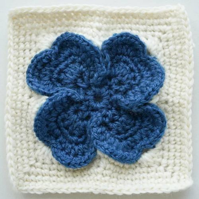 Cross Flower Granny Square