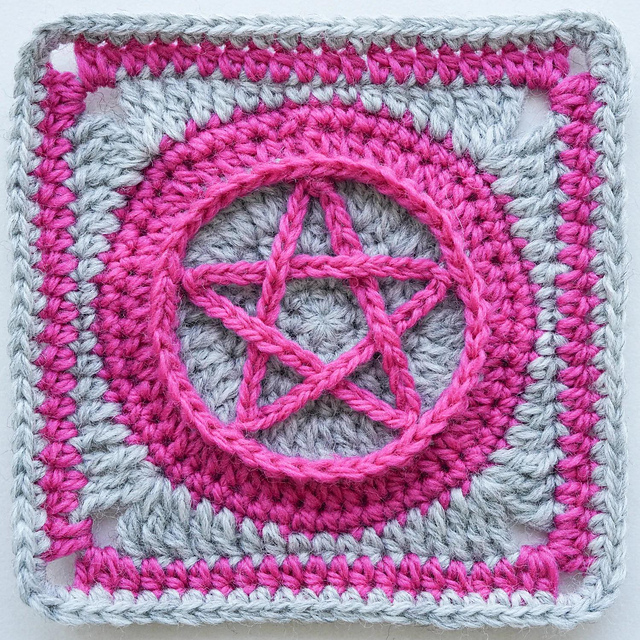 Five-Point Star Granny Square