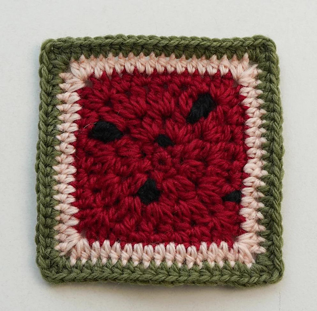 Watermelon Granny Square