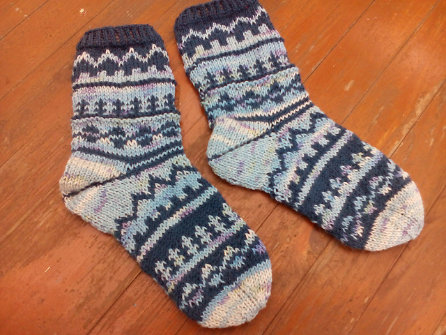 Jaquardmustersocken für Jungen und Mädchen