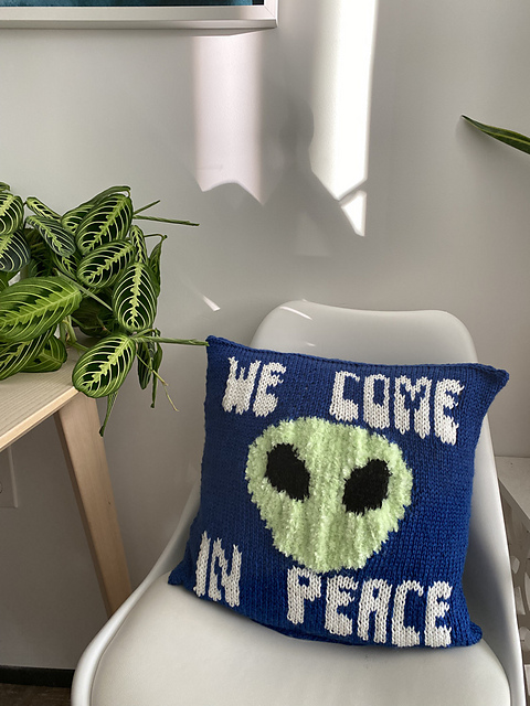 We Come in Peace Pillow