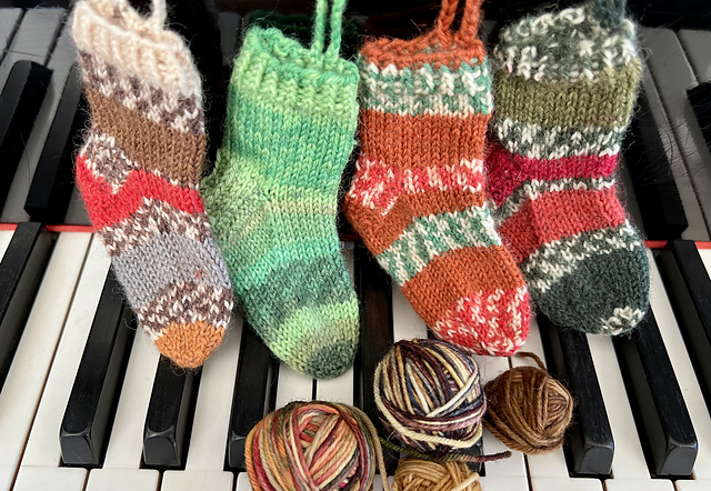 Miniature Christmas Socks