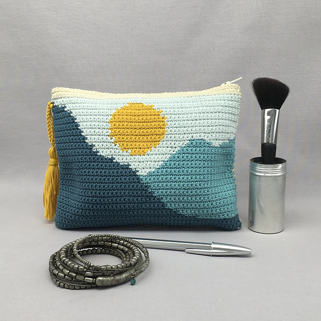 "The blue hills" pouch