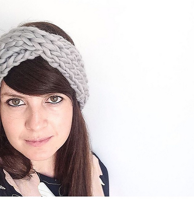Knitted chunky easy  headband