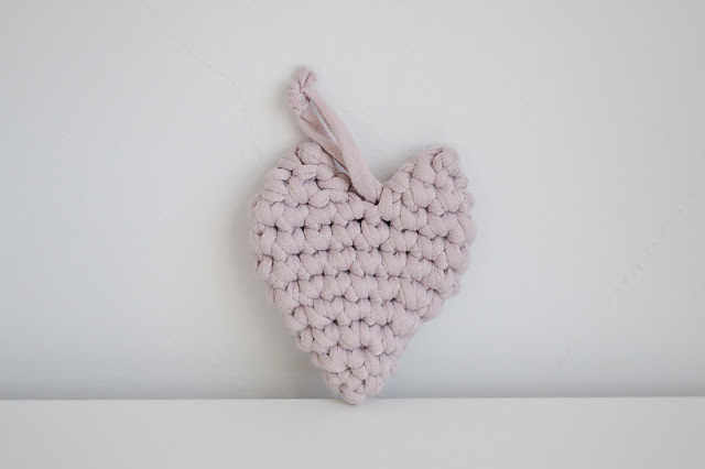 Crocheted hearts