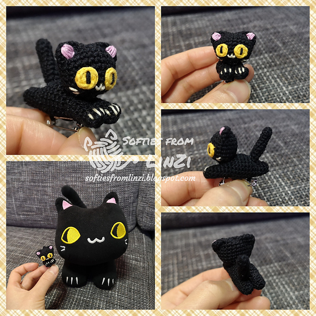 Black Cat Brooch