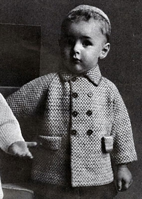Knitted Tweed Coat and Cap