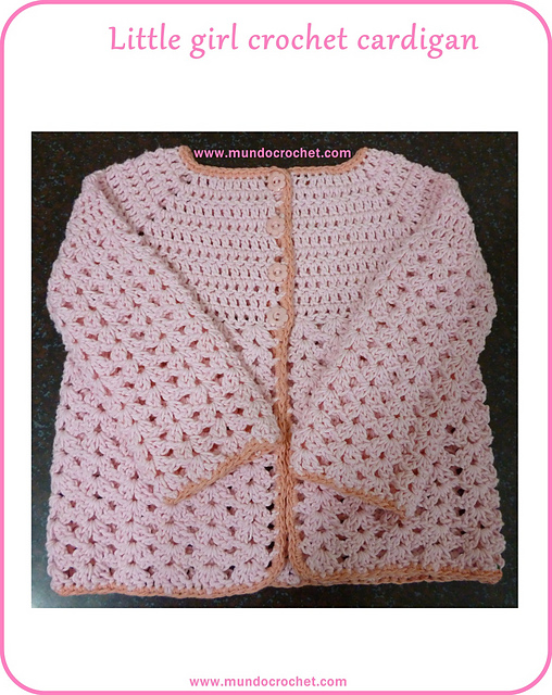Ravelry Little girl crochet cardigan pattern by Soledad Z