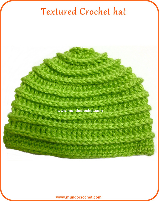 Textured crochet hat