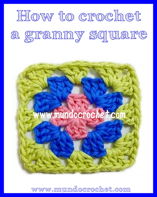 How to crochet a granny square