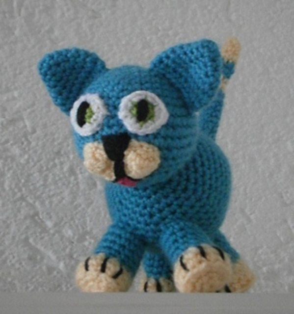 Happy Blue Cat