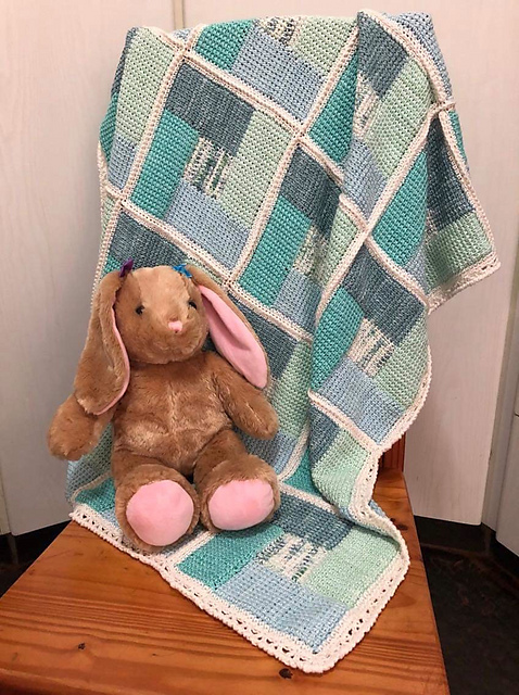 Unicorn Log Cabin Blanket