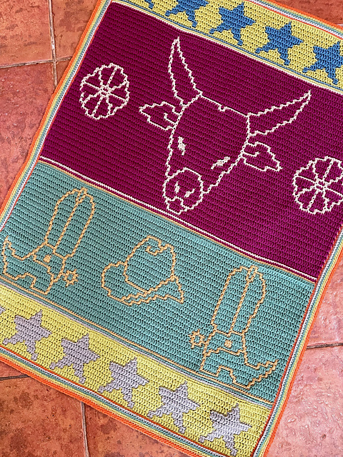 Way Out West - Overlay Mosaic Crochet Motifs