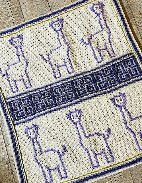Gentle Giraffes - Overlay Mosaic Crochet Motifs