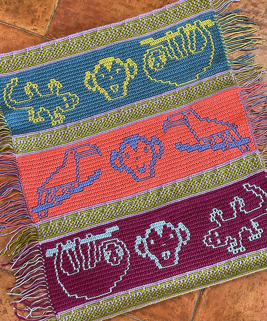 Rainforest Friends - Overlay Mosaic Crochet Motifs