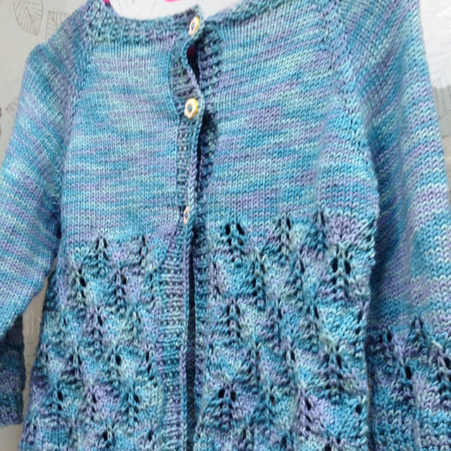 Lacy Leaf Baby Cardigan