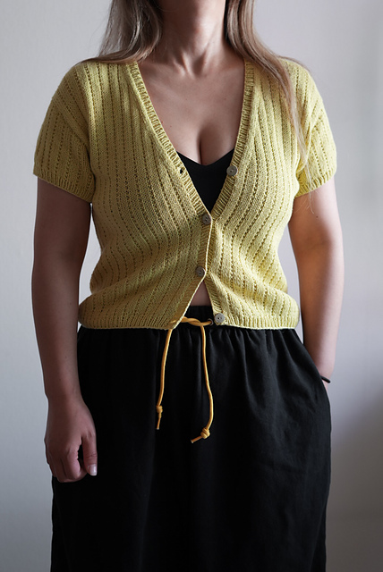 Ravelry: Adored Rib Summer Cardigan pattern by Manmi Choi