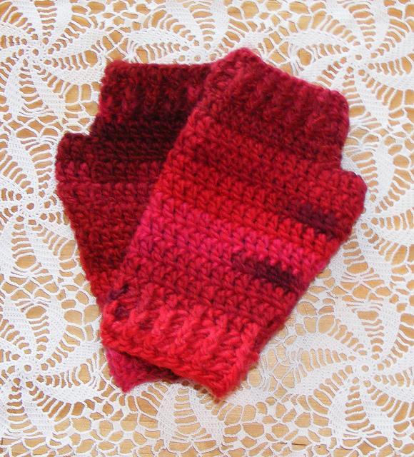 Chunky Fingerless Mittens