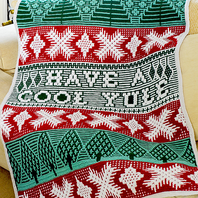 Cool Yule Christmas blanket