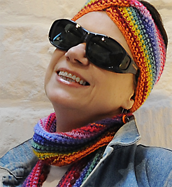 Binary headband and scarf