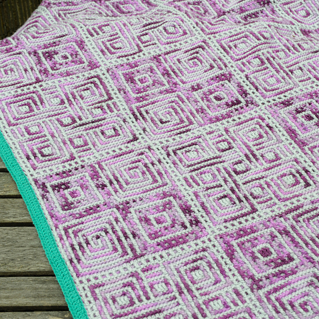 Mingled Motifs Knot blanket