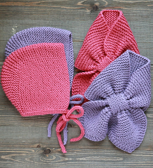 Baby Bonnet and Neck Scarf
