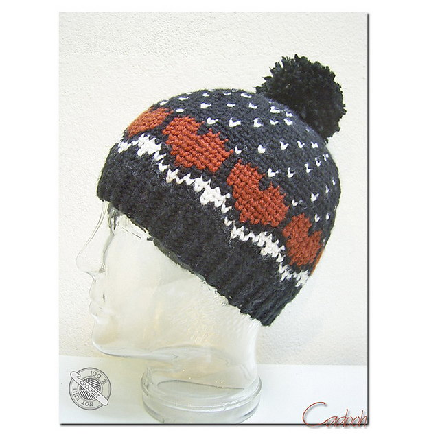Snow Heart Cap