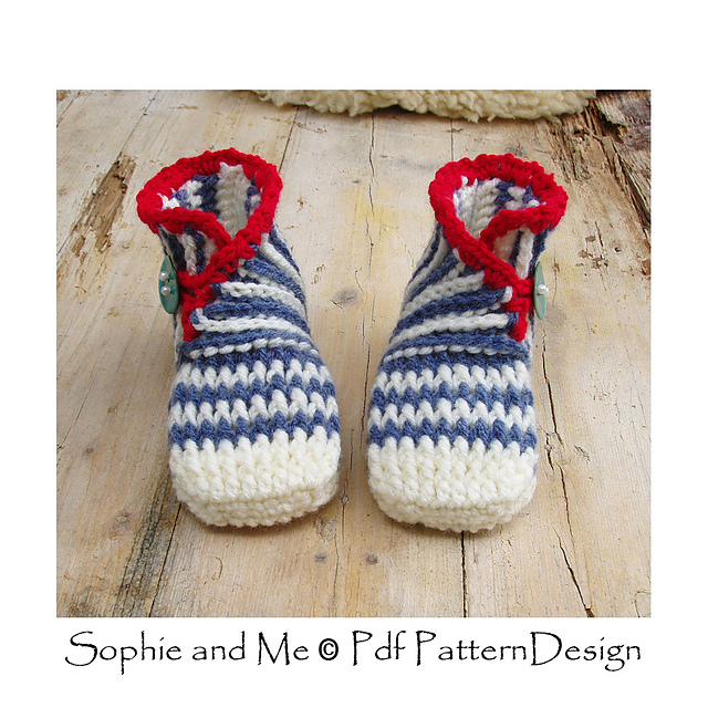 Wrap and Button Booties